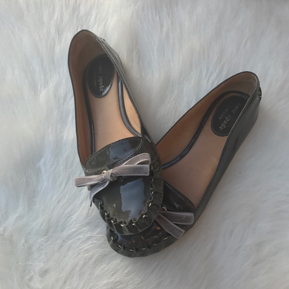 kate spade Shoes - Kate Spade Patent Leather Lacey Driving Moccasins